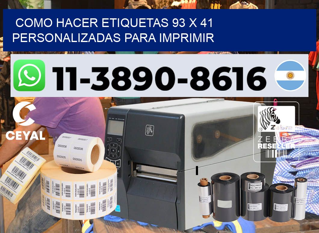 como hacer etiquetas 93 x 41 personalizadas para imprimir