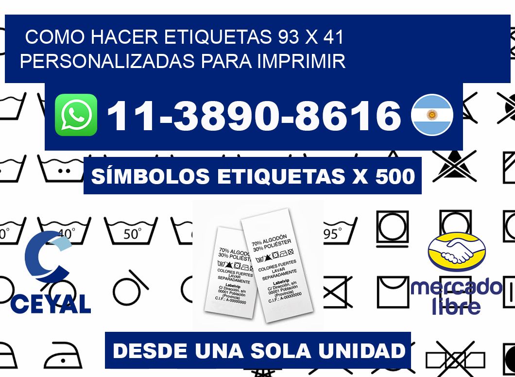 como hacer etiquetas 93 x 41 personalizadas para imprimir