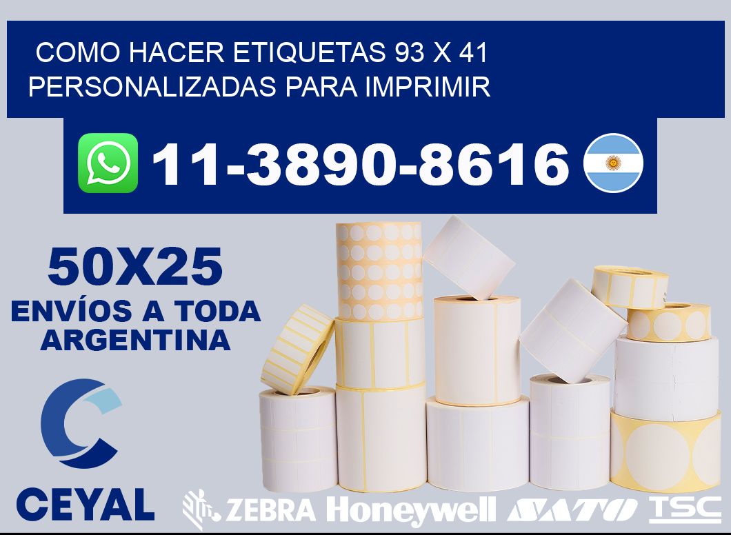 como hacer etiquetas 93 x 41 personalizadas para imprimir