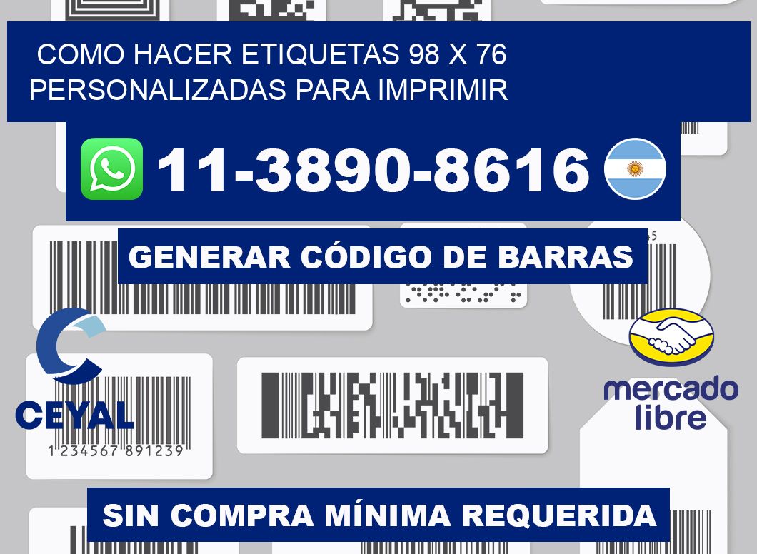 como hacer etiquetas 98 x 76 personalizadas para imprimir
