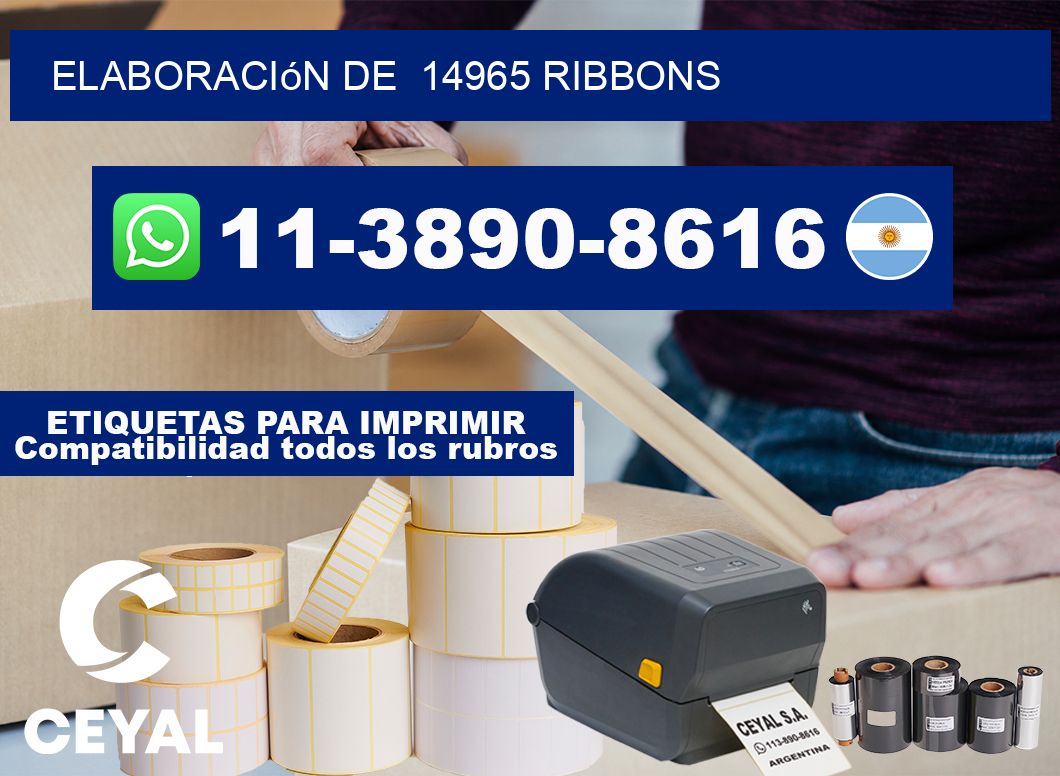 elaboración de 14965 ribbons