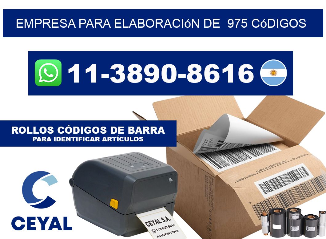 empresa para elaboración de  975 códigos