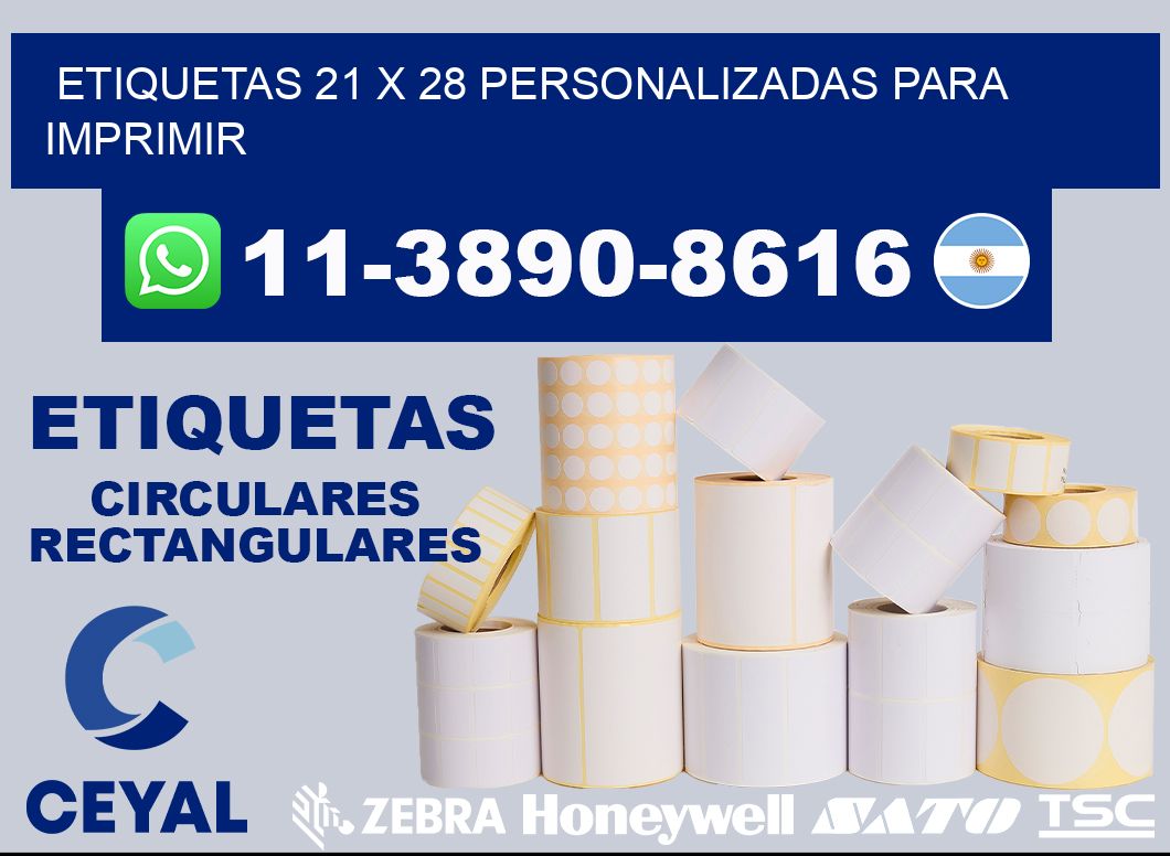 etiquetas 21 x 28 personalizadas para imprimir