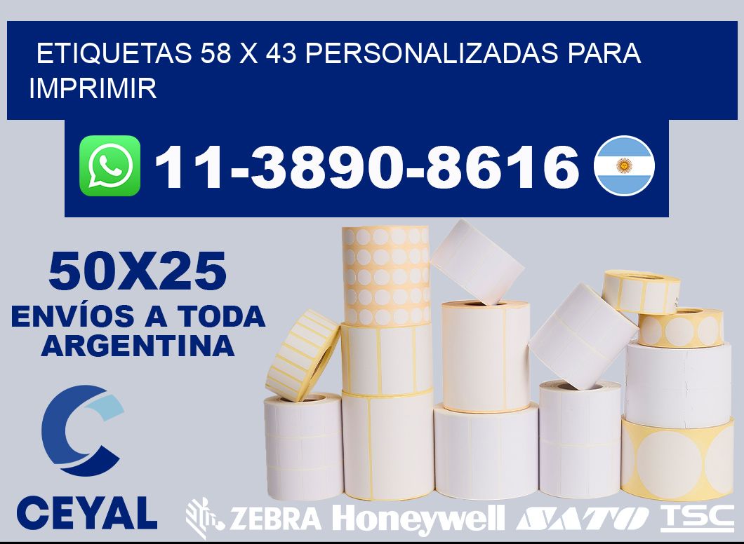 etiquetas 58 x 43 personalizadas para imprimir
