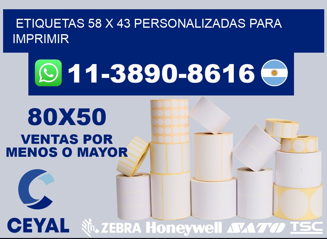 etiquetas 58 x 43 personalizadas para imprimir