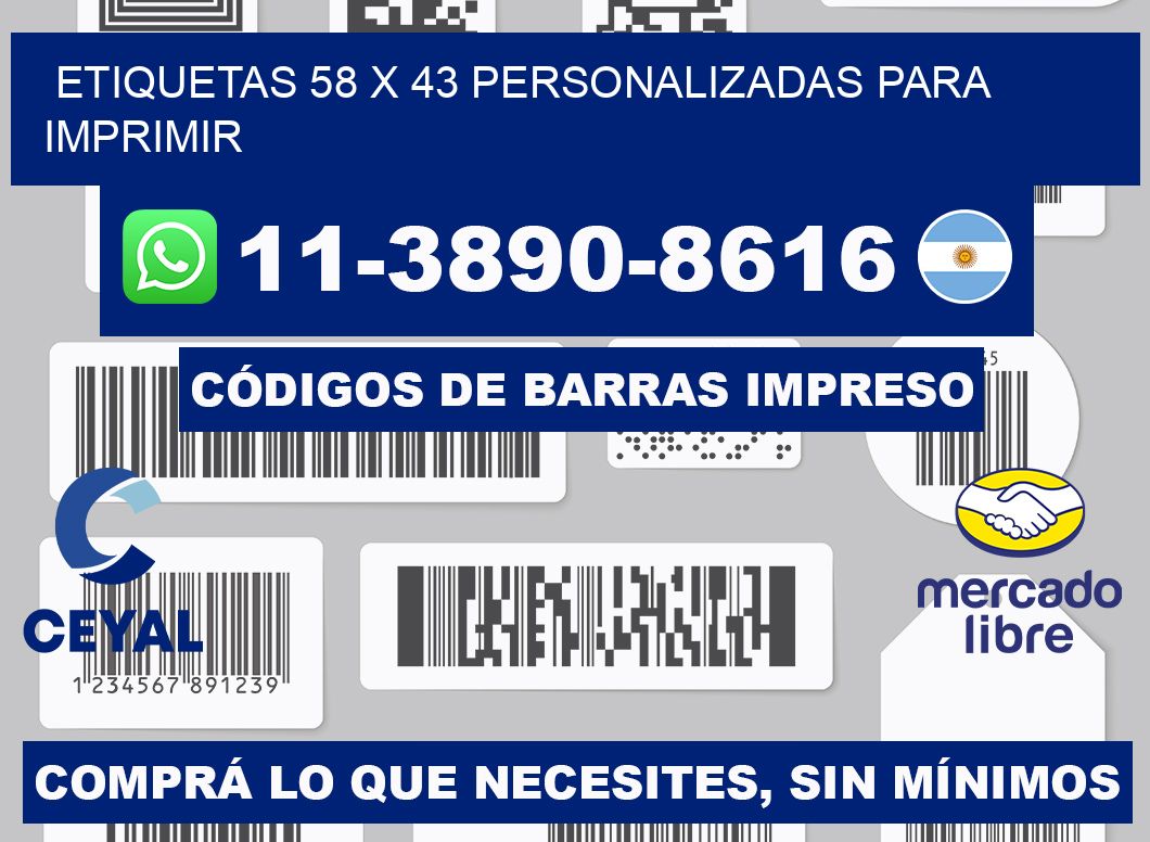 etiquetas 58 x 43 personalizadas para imprimir