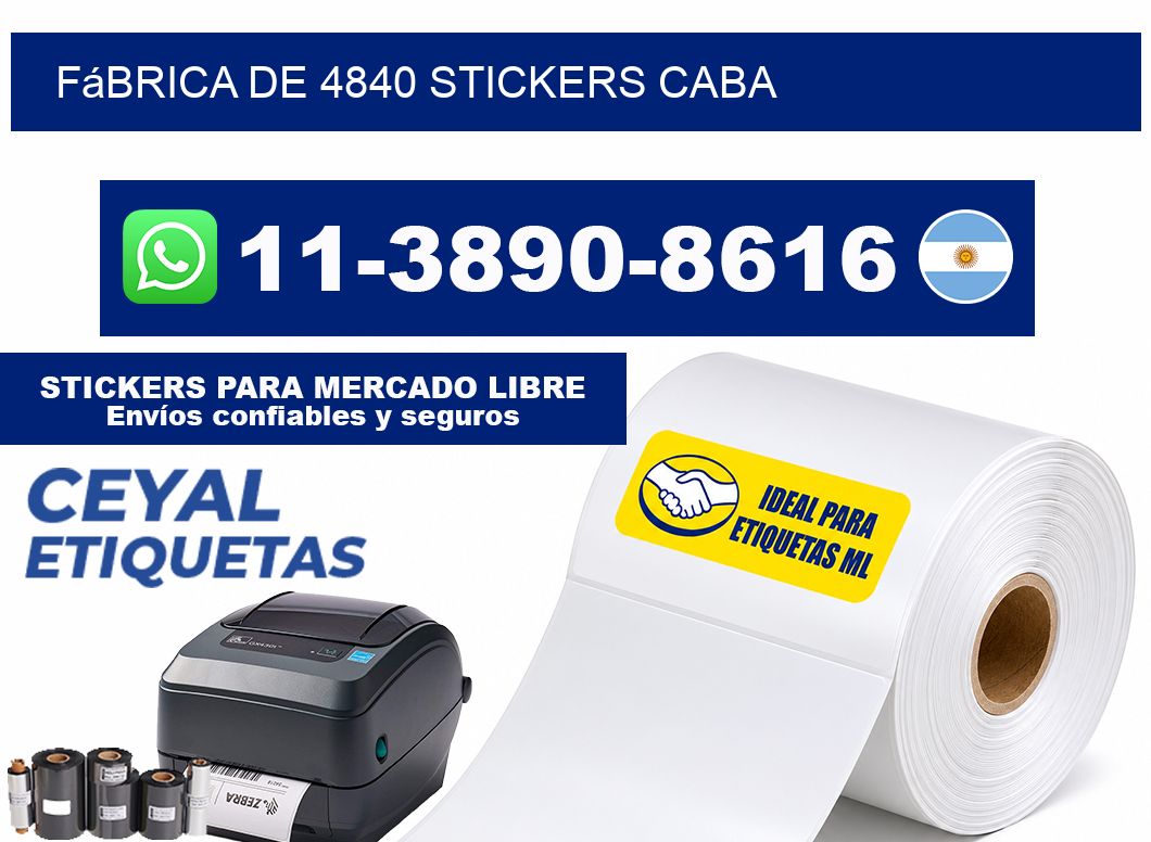 fábrica de 4840 stickers CABA