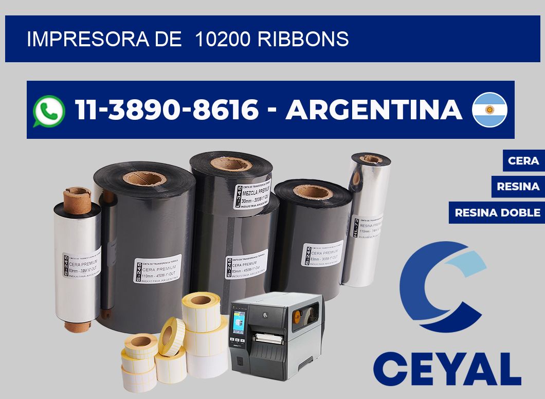 impresora de  10200 ribbons