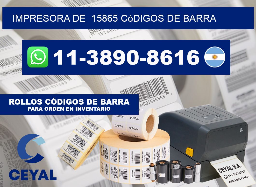 impresora de 15865 códigos de barra