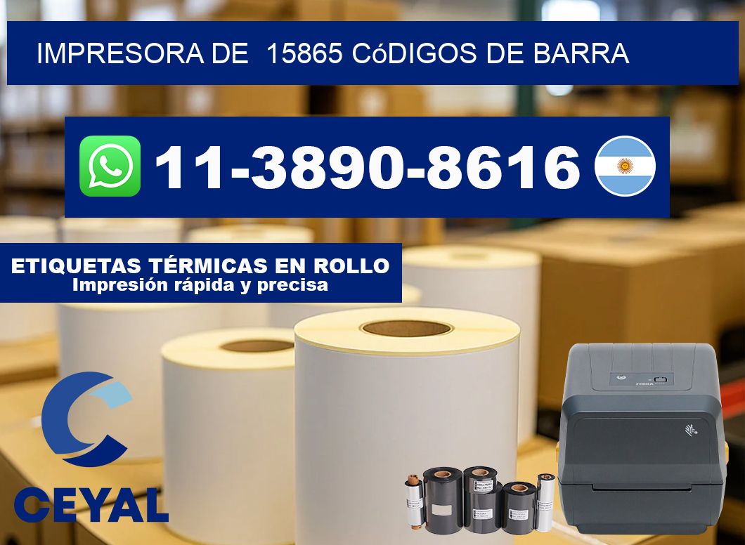impresora de 15865 códigos de barra