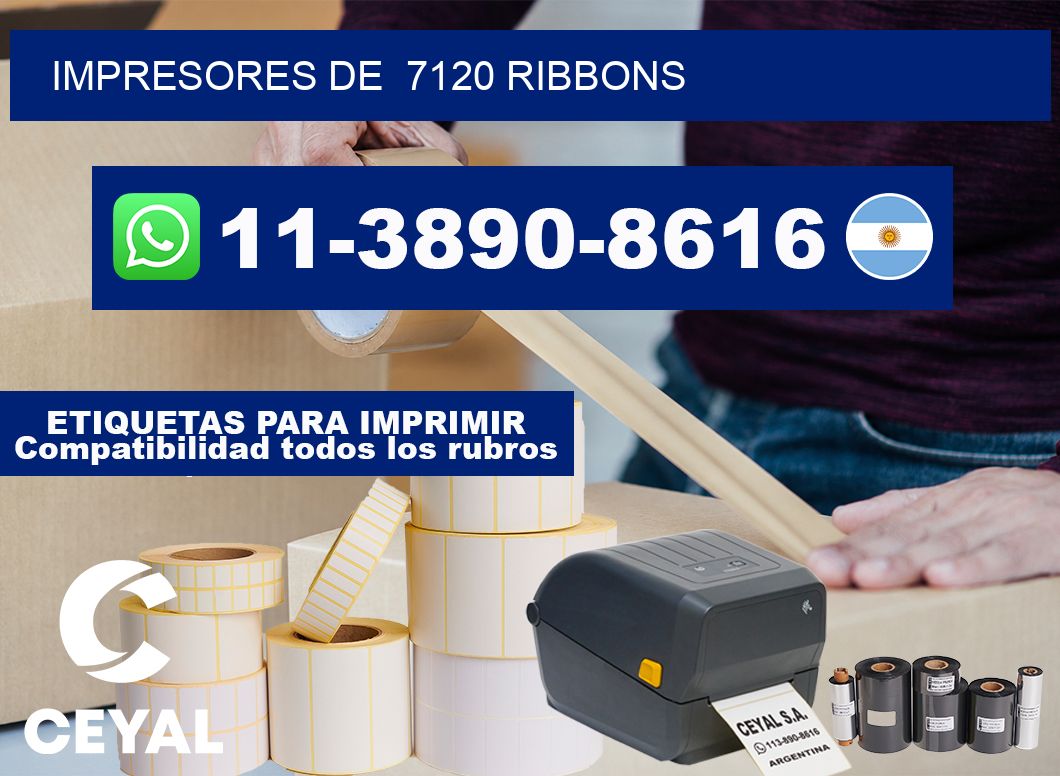impresores de  7120 ribbons
