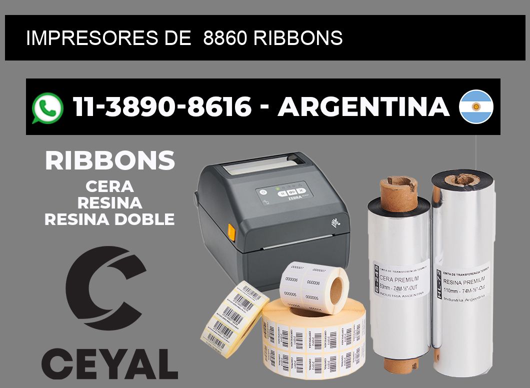 impresores de 8860 ribbons