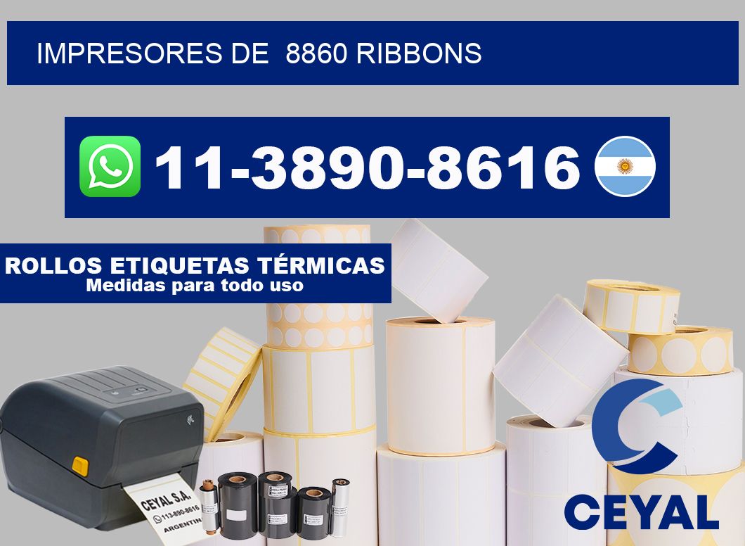 impresores de  8860 ribbons