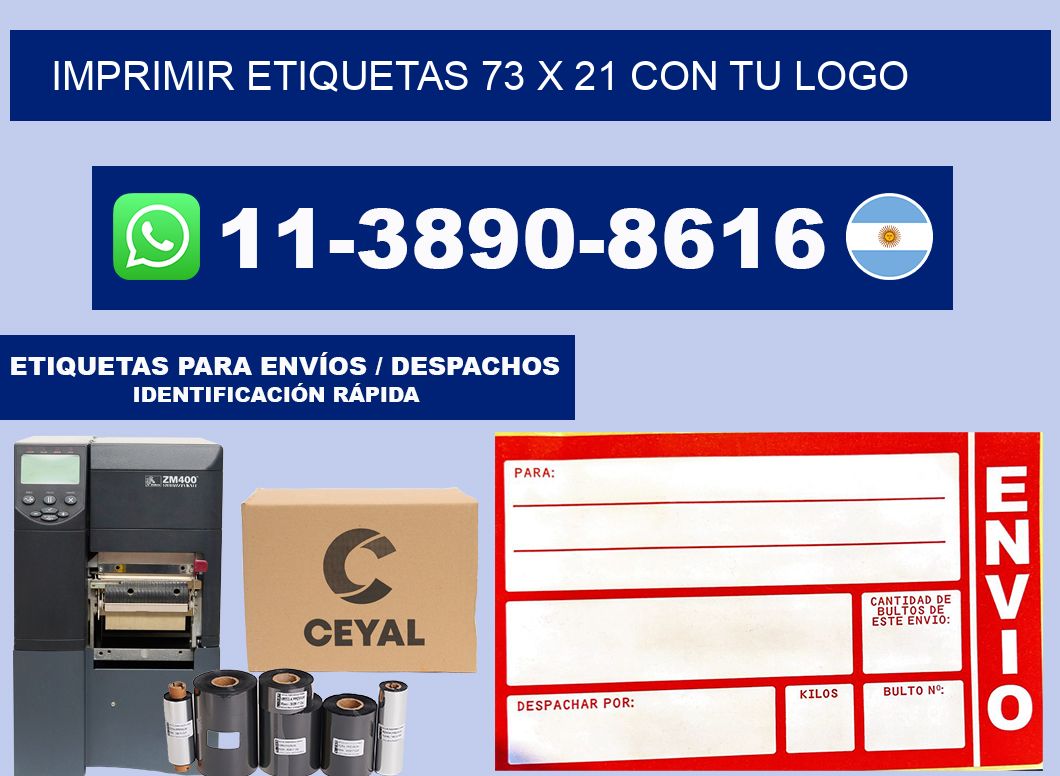 imprimir etiquetas 73 x 21 con tu logo