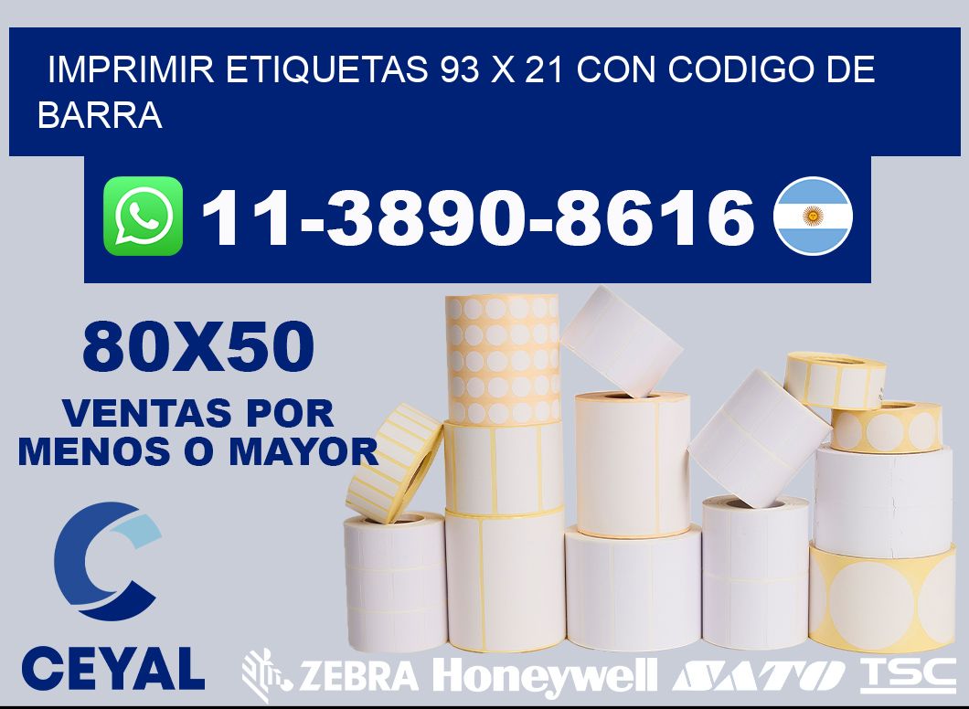 imprimir etiquetas 93 x 21 con codigo de barra