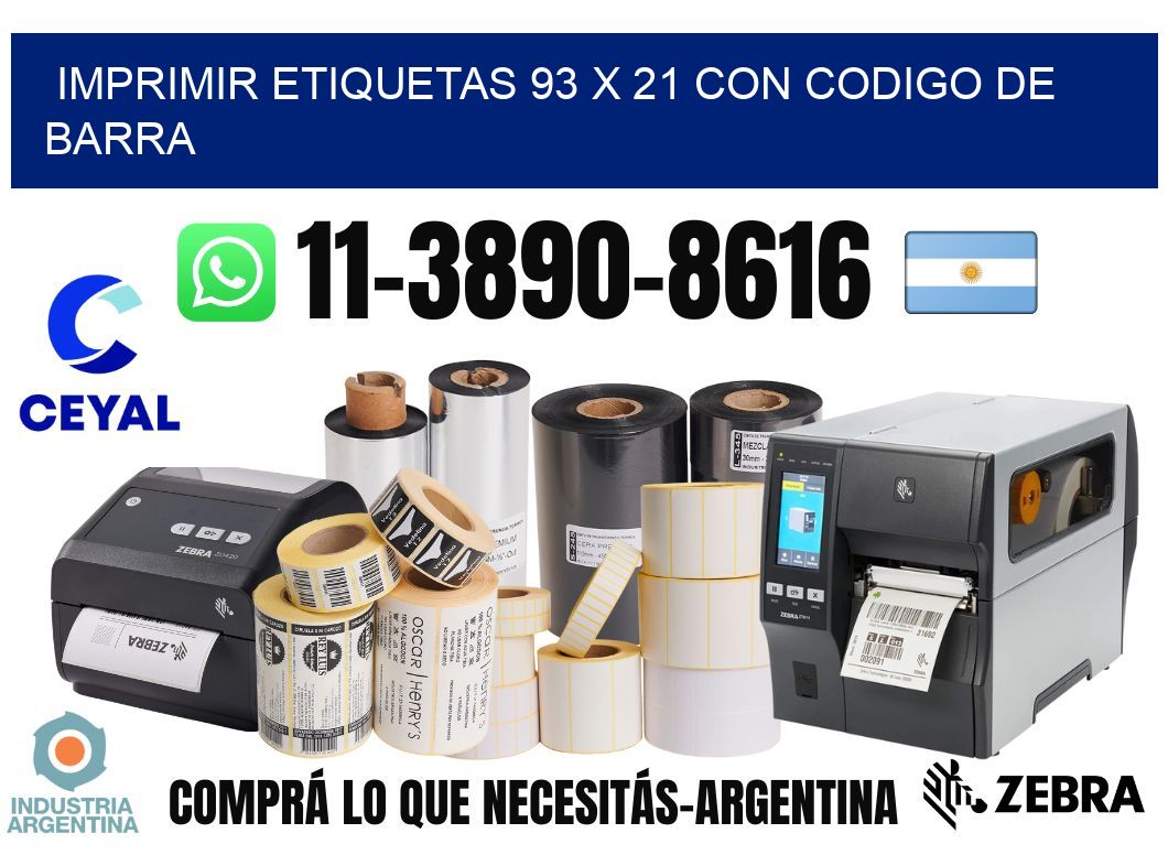 imprimir etiquetas 93 x 21 con codigo de barra