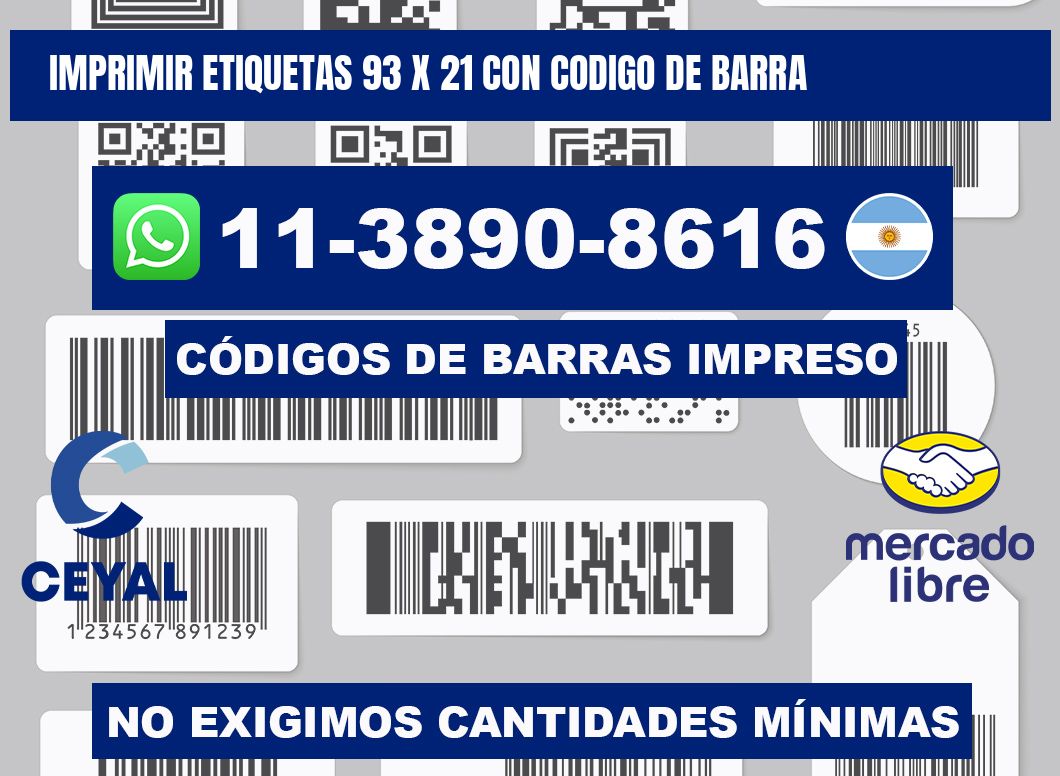 imprimir etiquetas 93 x 21 con codigo de barra