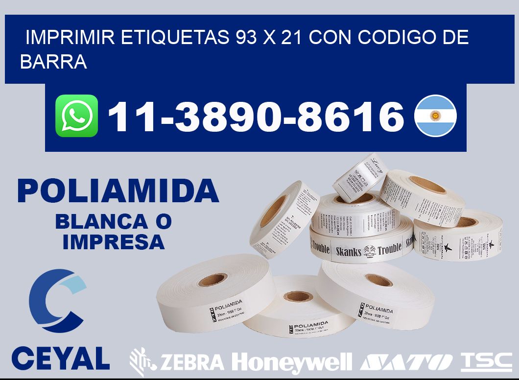 imprimir etiquetas 93 x 21 con codigo de barra