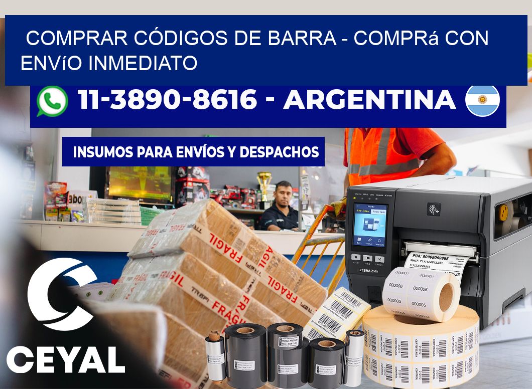 COMPRAR CÓDIGOS DE BARRA - Comprá con envío inmediato