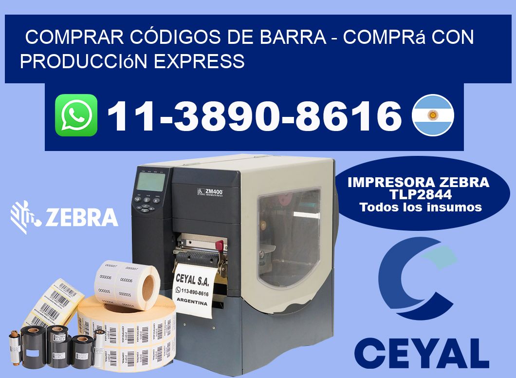 COMPRAR CÓDIGOS DE BARRA - Comprá con producción express