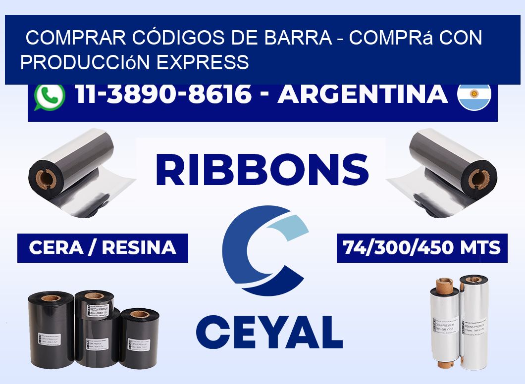 COMPRAR CÓDIGOS DE BARRA - Comprá con producción express