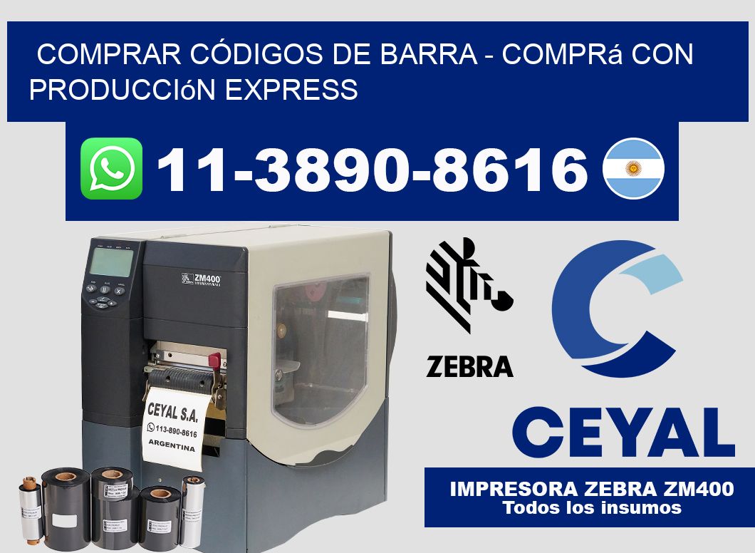 COMPRAR CÓDIGOS DE BARRA - Comprá con producción express