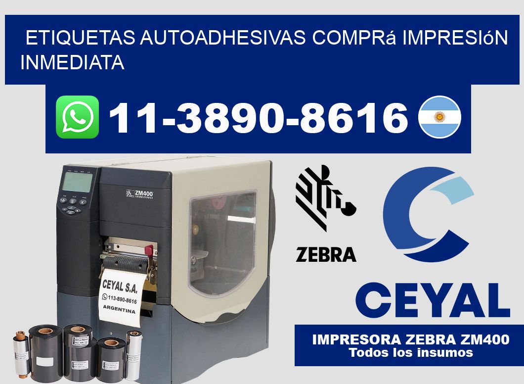ETIQUETAS AUTOADHESIVAS Comprá impresión inmediata