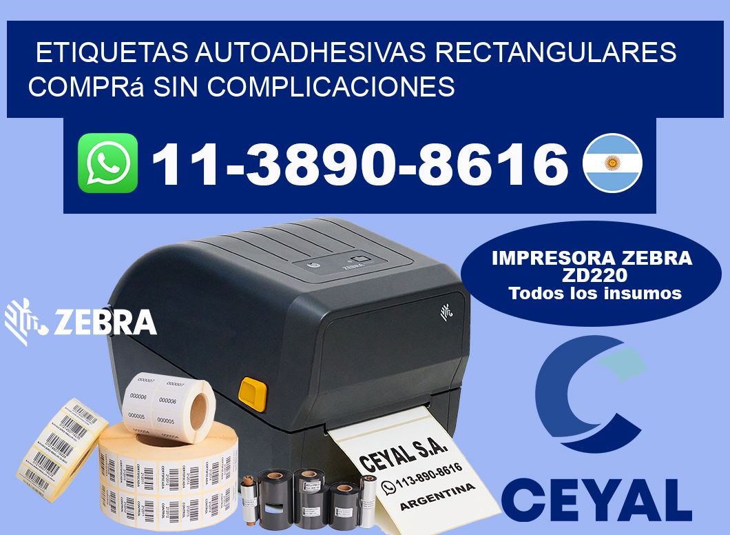 ETIQUETAS AUTOADHESIVAS RECTANGULARES Comprá sin complicaciones
