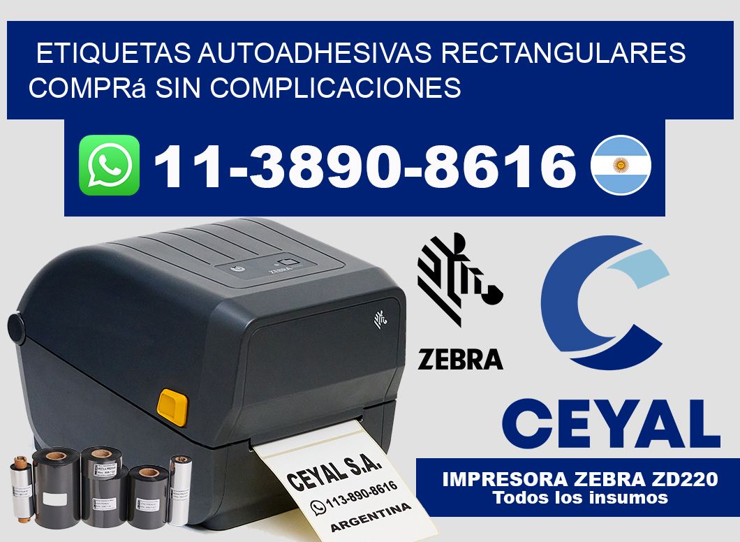 ETIQUETAS AUTOADHESIVAS RECTANGULARES Comprá sin complicaciones