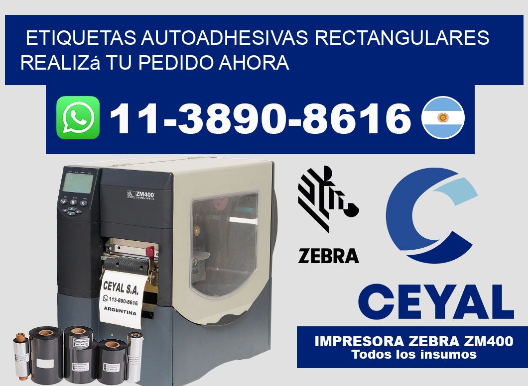 ETIQUETAS AUTOADHESIVAS RECTANGULARES Realizá tu pedido ahora