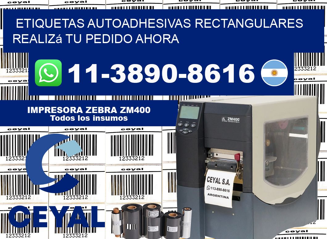 ETIQUETAS AUTOADHESIVAS RECTANGULARES Realizá tu pedido ahora