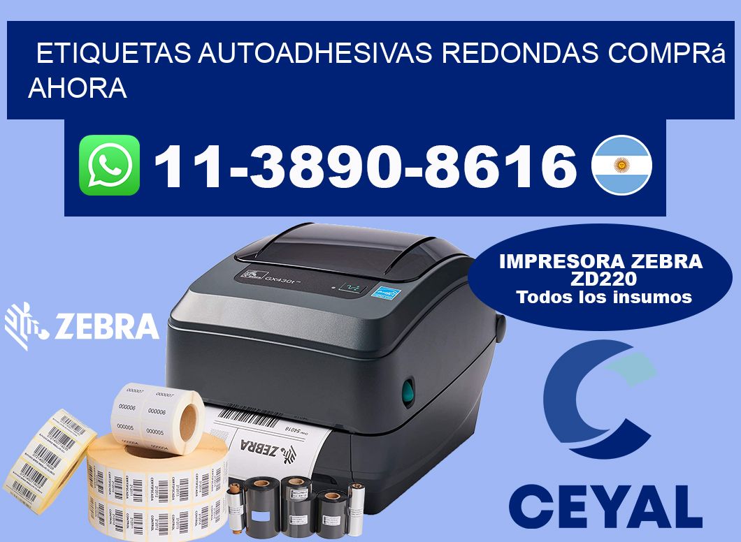 ETIQUETAS AUTOADHESIVAS REDONDAS Comprá ahora