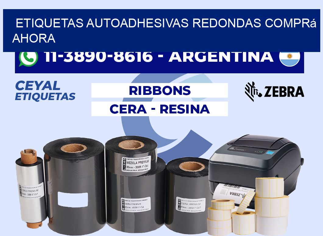 ETIQUETAS AUTOADHESIVAS REDONDAS Comprá ahora