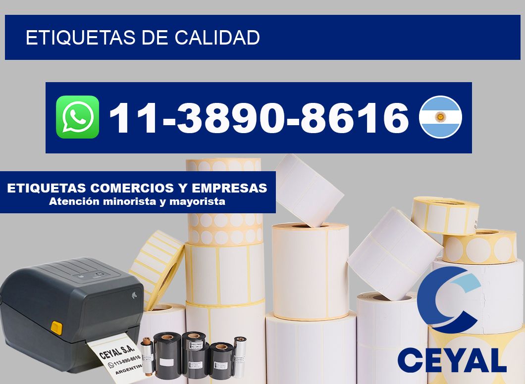 ETIQUETAS de calidad