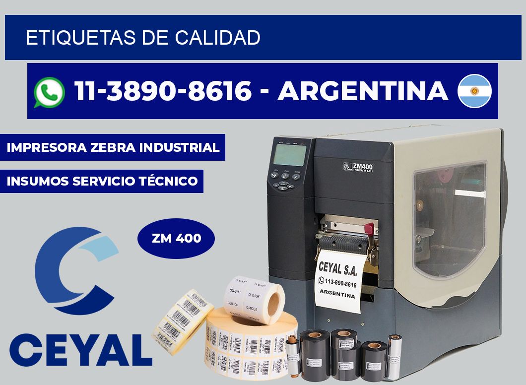 ETIQUETAS de calidad