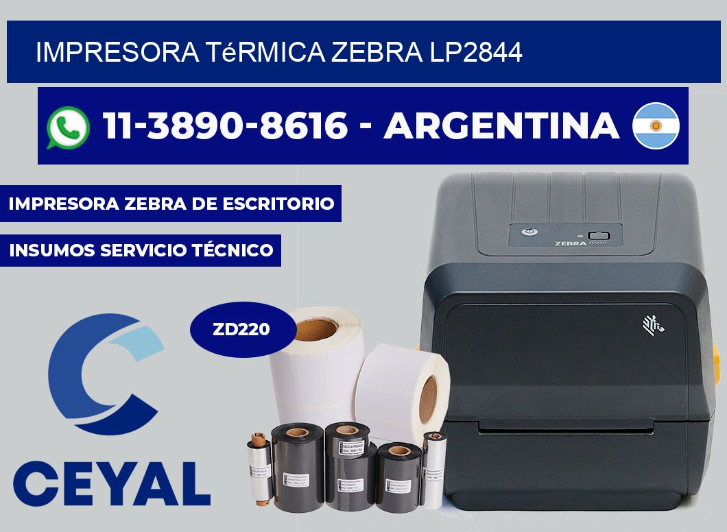 Impresora térmica Zebra LP2844