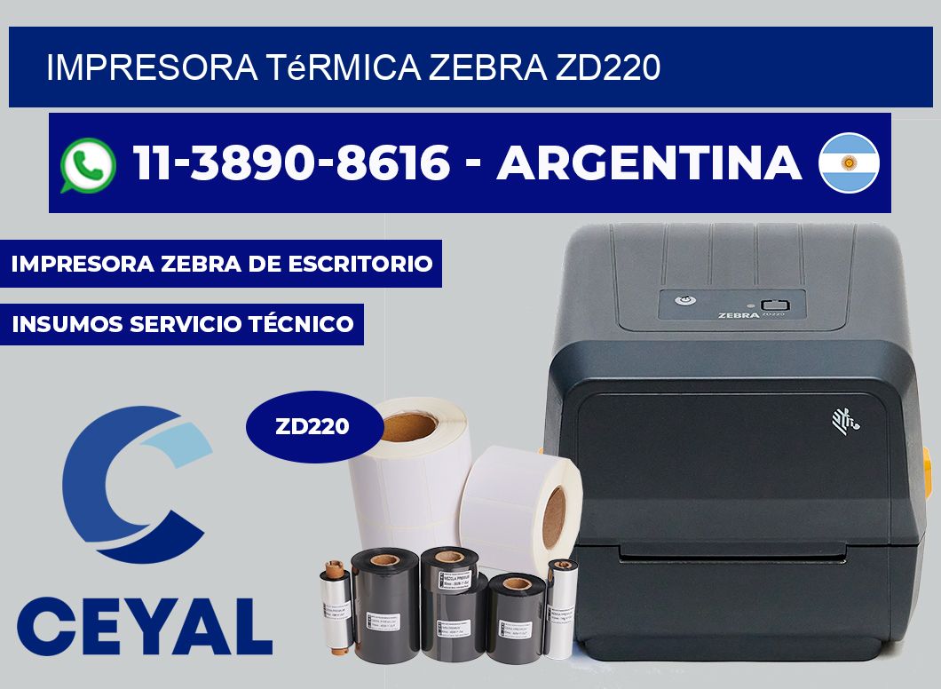 Impresora térmica Zebra zd220