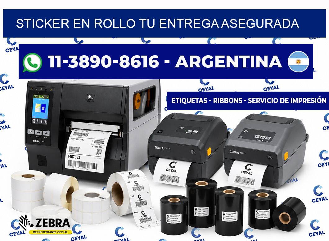 STICKER EN ROLLO Tu entrega asegurada