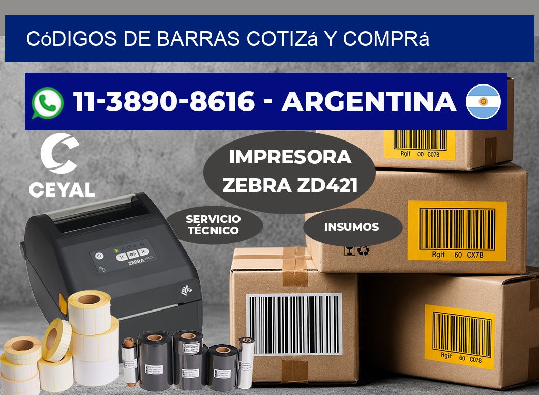códigos de barras Cotizá y comprá