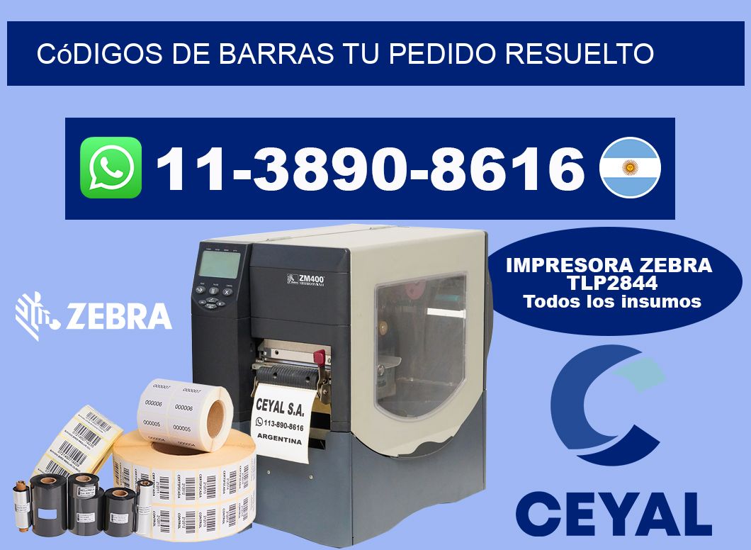 códigos de barras Tu pedido resuelto