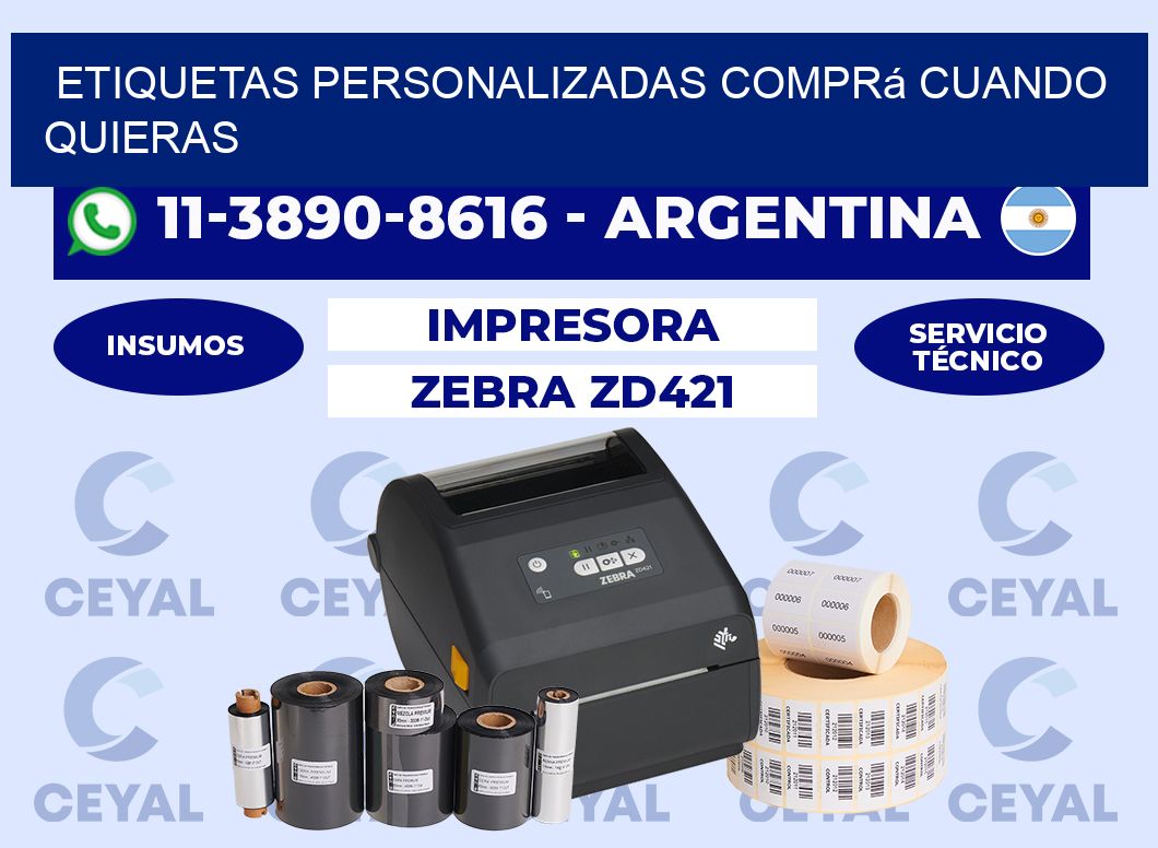 etiquetas personalizadas Comprá cuando quieras