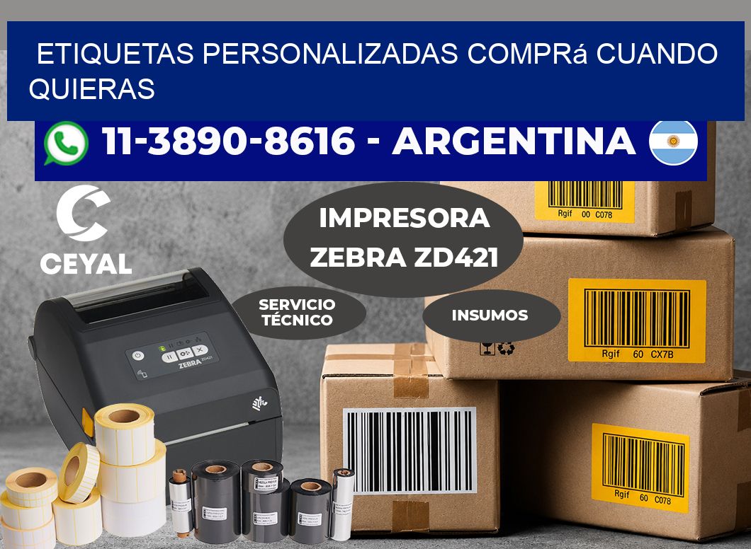 etiquetas personalizadas Comprá cuando quieras