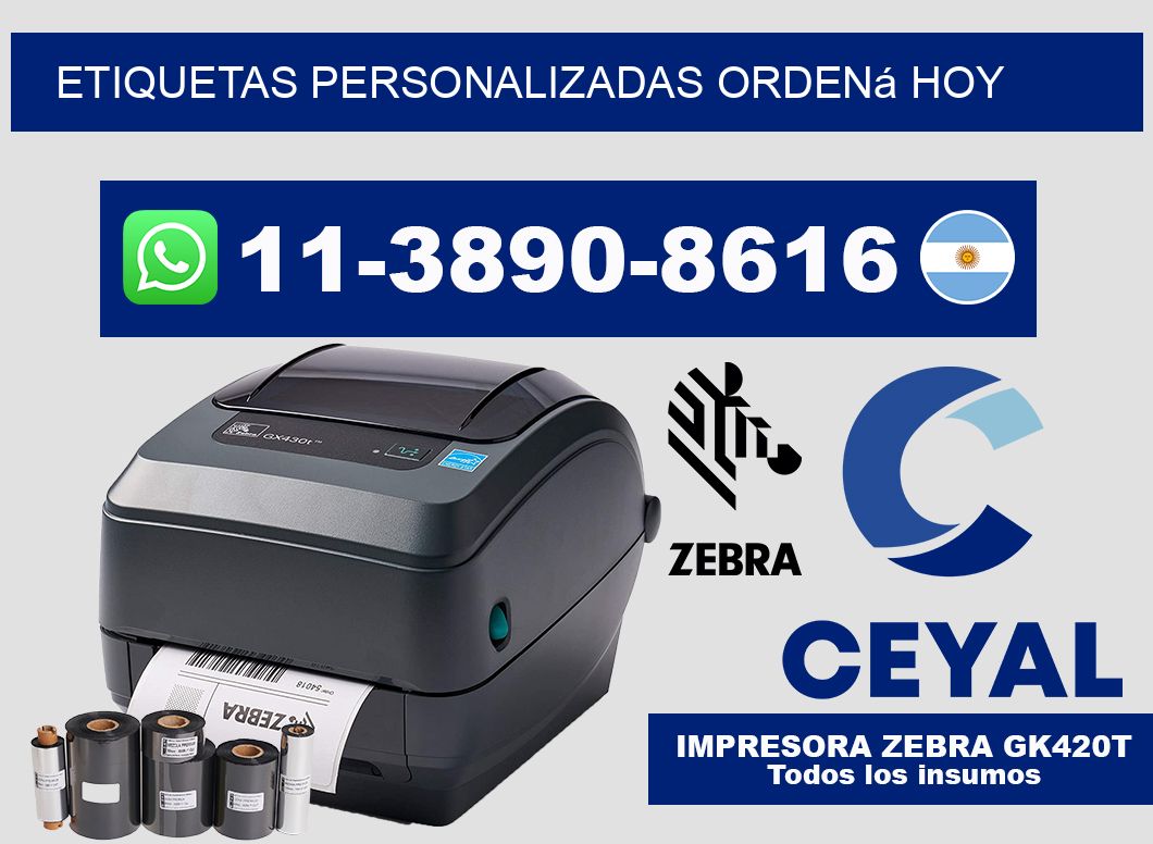 etiquetas personalizadas Ordená hoy
