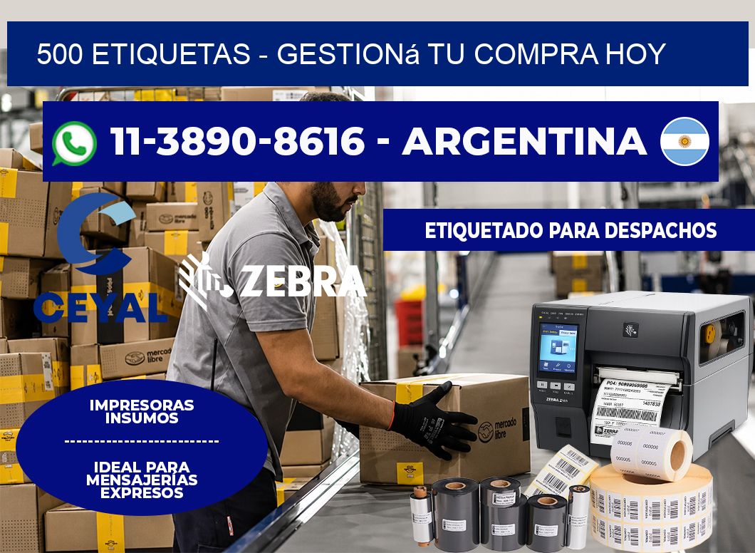 500 ETIQUETAS – Gestioná tu compra hoy