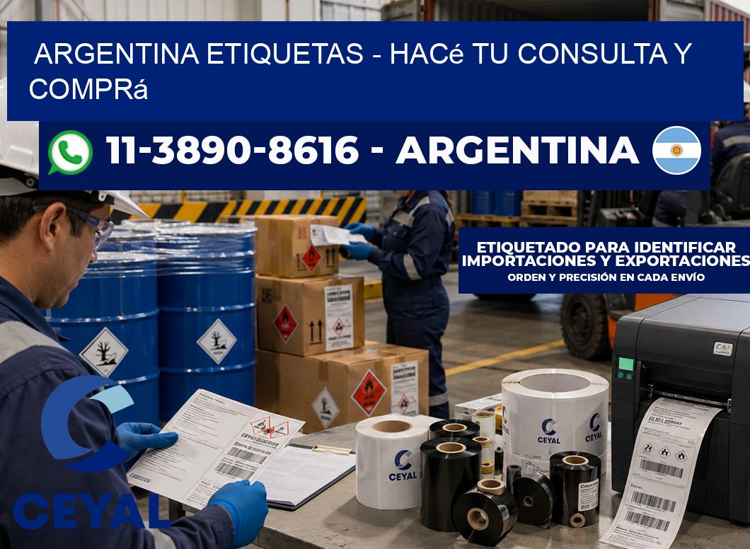ARGENTINA ETIQUETAS - Hacé tu consulta y comprá