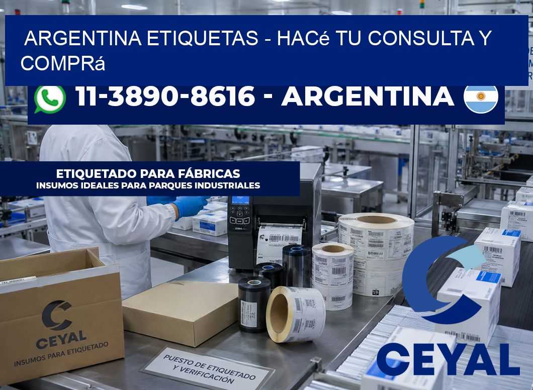 ARGENTINA ETIQUETAS – Hacé tu consulta y comprá