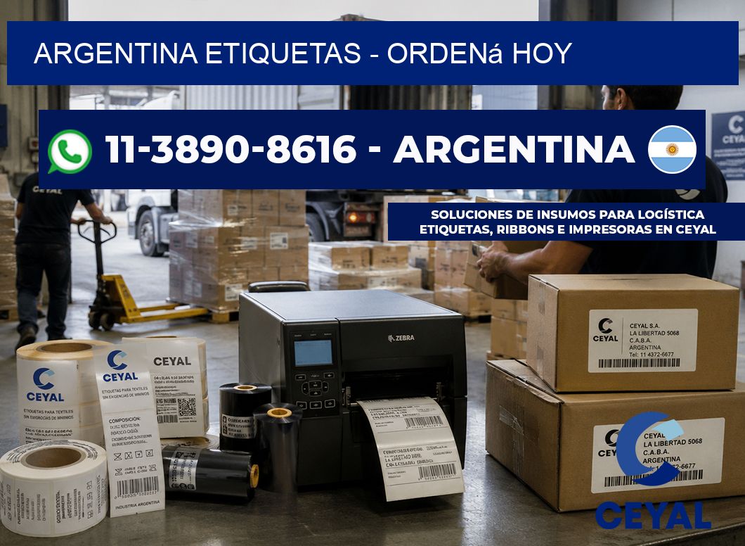 ARGENTINA ETIQUETAS - Ordená hoy
