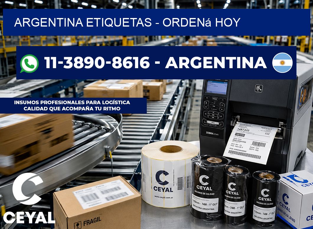 ARGENTINA ETIQUETAS - Ordená hoy
