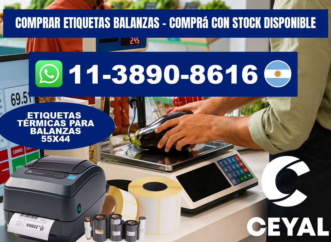 COMPRAR ETIQUETAS BALANZAS - Comprá con stock disponible