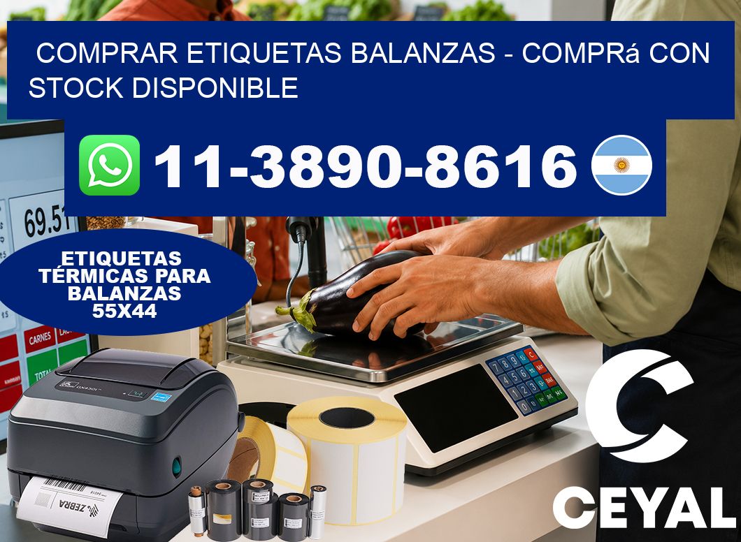 COMPRAR ETIQUETAS BALANZAS - Comprá con stock disponible